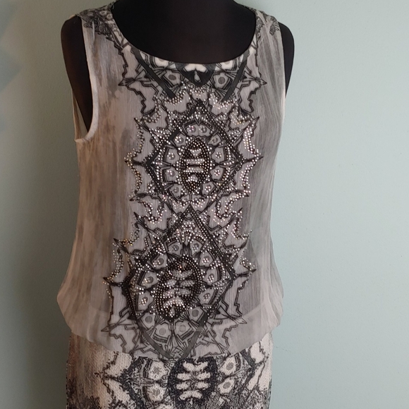 no tag Dresses & Skirts - Sequin and Crystal sheer mini dress